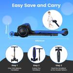 TONBUX Kids Scooter for Age 3-12, Toddler Scooter with 4 Adjustable Heights, Light Up 3-Wheels Scooter, Shock Absorption Design, Lean to Steer, Balance Training Scooter for Kids Blue from TONBUX