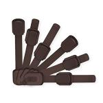 WONDERKID Adjustable, Reusable Child Safety Locks - Latches to Baby Proof Cabinets, Doors & Appliances (Brown) by WONDERKID SAFETY PRODUCTS