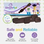 WONDERKID Adjustable, Reusable Child Safety Locks - Latches to Baby Proof Cabinets, Doors & Appliances (Brown) by WONDERKID SAFETY PRODUCTS
