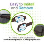 WONDERKID Adjustable, Reusable Child Safety Locks - Latches to Baby Proof Cabinets, Doors & Appliances (Brown) by WONDERKID SAFETY PRODUCTS