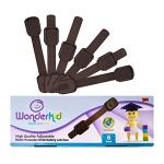 WONDERKID Adjustable, Reusable Child Safety Locks - Latches to Baby Proof Cabinets, Doors & Appliances (Brown) by WONDERKID SAFETY PRODUCTS