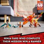 LEGO NINJAGO Kaiâs Fire Dragon EVO 71762 Building Kit Featuring a Ninja Dragon Toy, NINJAGO Kai and Snake Figures; Toy Playset for Kids Aged 6+ (204 Pieces) from LEGO