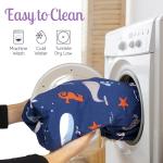 GROW WILD Crib Sheets for Boys or Girls | 3 Pack Soft Jersey Cotton Fitted Crib Sheets Neutral | White Blue Baby Crib Sheets for Girl, Crib Mattress Sheet or Toddler Bed Sheets | Ocean Whale Narwhal from Grow Wild