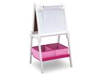 Delta Children MySize Kids Double-Sided Storage Easel -Ideal for Arts & Crafts, Drawing, Homeschooling and More, Bianca White by Delta Enterprise Corp - PLA