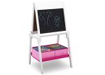 Delta Children MySize Kids Double-Sided Storage Easel -Ideal for Arts & Crafts, Drawing, Homeschooling and More, Bianca White by Delta Enterprise Corp - PLA