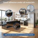 12 Pack Baby Proofing Cabinet Strap Locks - Vkania Kids Proof Kit - Child Safety Drawer Cupboard Oven Refrigerator Adhesive Locks - Adjustable Toilets Seat Fridge Latches - No Drilling by 