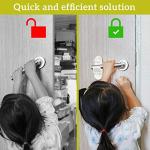 Improved Childproof Door Lever Lock (3 Pack) Prevents Toddlers from Opening Doors. Easy One Hand Operation for Adults. Durable ABS with 3M Adhesive Backing. Simple Install, No Tools Needed by Wappa