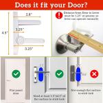 Improved Childproof Door Lever Lock (3 Pack) Prevents Toddlers from Opening Doors. Easy One Hand Operation for Adults. Durable ABS with 3M Adhesive Backing. Simple Install, No Tools Needed by Wappa