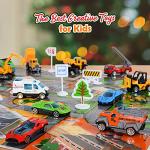Christmas Advent Calendar 2021 for Kids: HIWEZEZC Alloy Vehicles and Helicopter Toy Sets Plus 2 Play Mats, Perfect holiday gift for Kids, Christmas Countdown Calendars for Boys|Girls|Toddler|Baby from Hiwezezc