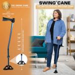 GIVE The Gift of Mobility â Freedom - New All-Terrain Design - Dynamo Swing Cane is The Most Stable Cane Ever. Balanced & Adjustable. Science Built it for Comfort and Confidence. from DynamoMe
