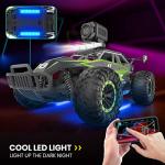 DEERC DE65 Remote Control Car with 1080P HD Camera,1:16 Scale RC Cars with LED Chassis Light&Headlights, 2.4Ghz High Speed Monster Truck Toy Vehicle, 2 Batteries for 60 Mins Play, Gift for Kids Boys by DEERC