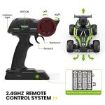 DEERC DE65 Remote Control Car with 1080P HD Camera,1:16 Scale RC Cars with LED Chassis Light&Headlights, 2.4Ghz High Speed Monster Truck Toy Vehicle, 2 Batteries for 60 Mins Play, Gift for Kids Boys by DEERC