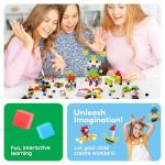 PicassoTiles 0.5â Pixel Magnetic Puzzle Cube 100 Piece Mix & Match Cubes Sensory Toys STEAM Education Learning Building Block Magnets Children Construction Toy Set Stacking Magnet Creative Kit PMC100 by Picasso Tiles