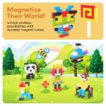 PicassoTiles 0.5â Pixel Magnetic Puzzle Cube 100 Piece Mix & Match Cubes Sensory Toys STEAM Education Learning Building Block Magnets Children Construction Toy Set Stacking Magnet Creative Kit PMC100 by Picasso Tiles