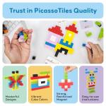 PicassoTiles 0.5â Pixel Magnetic Puzzle Cube 100 Piece Mix & Match Cubes Sensory Toys STEAM Education Learning Building Block Magnets Children Construction Toy Set Stacking Magnet Creative Kit PMC100 by Picasso Tiles