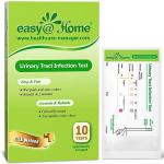 Easy@Home 10 Individual Pouch Urinary Tract Infection FSA Eligible Test Strips, UTI Urine Testing Kit for Urinalysis and Detection of Leukocytes and Nitrites-FDA Cleared for OTC use (UTI-10P) by Easy Healthcare Corporation