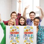 ZOIIWA 40 Schoolbag Read All About Me Posters Star Students Posters to Fill in for Kids Students Teachers All About Me Posters Decoration Elementary School Kindergarten Classroom Supplies by 