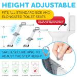 NETTILY Potty Training Seat for Toddler Boys & Girls - Toddlers FOLDABLE Potty Training Toilet Seat with Ladder - PORTABLE Kids Potty Seat Toilet Chair Step Stool Trainer for Children, NO TOOLS NEEDED from Nettily Baby