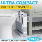 NETTILY Potty Training Seat for Toddler Boys & Girls - Toddlers FOLDABLE Potty Training Toilet Seat with Ladder - PORTABLE Kids Potty Seat Toilet Chair Step Stool Trainer for Children, NO TOOLS NEEDED from Nettily Baby
