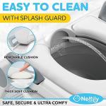 NETTILY Potty Training Seat for Toddler Boys & Girls - Toddlers FOLDABLE Potty Training Toilet Seat with Ladder - PORTABLE Kids Potty Seat Toilet Chair Step Stool Trainer for Children, NO TOOLS NEEDED from Nettily Baby