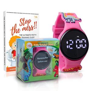3D Dinosaur Potty Training Watch for Boys or Girls - Rechargeable Toddler Watch W/ Alarm Timer Potty Watches for Toddler Boys Kids Watch for Toddler Potty Training from CRADLE PLUS LLC
