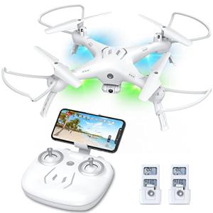 Drones with Camera for Adults/Kids/Beginners - 1080P 120Â° Wide-Angle Drone with Camera, Drones for Kids with Remote/APP/Voice, Drone for Beginners with 1 Key Fly/Land, Drones for Adults with 360Â°Flip 20Mins Flight, Top Christmas Gifts for Kids 2022 from G