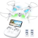 Drones with Camera for Adults/Kids/Beginners - 1080P 120Â° Wide-Angle Drone with Camera, Drones for Kids with Remote/APP/Voice, Drone for Beginners with 1 Key Fly/Land, Drones for Adults with 360Â°Flip 20Mins Flight, Top Christmas Gifts for Kids 2022 from G