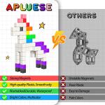 54 PCS Magnetic Blocks, Large Magnetic Building Blocks for Toddlers, Montessori Toys, Magnetic Cubes, Preschool STEM Educational Construction Sensory Magnet Toys for Kids Boys and Girls by Apluses