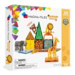 MAGNA-TILES Safari Animals 25-Piece Magnetic Construction Set, The ORIGINAL Magnetic Building Brand by Magna-Tiles
