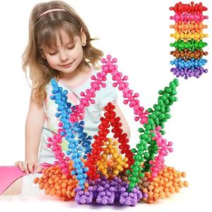 TOMYOU 200 Pieces Building Blocks Kids STEM Toys Educational Building Toys Discs Sets Interlocking Solid Plastic for Preschool Kids Boys and Girls Aged 3+, Safe Material Creativity Kids Toys by TOMYOU