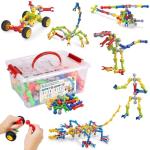 STEM Toys Kids Building Kit, 125 Pcs Educational Learning Set Construction Engineering Building Blocks for Ages 3 4 5 6 7 8 9 10 Year Old Boys Girls, Best Gift for Children Fun Creative Play from Afomida