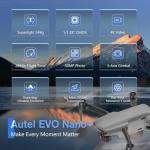 Autel Robotics EVO Nano+ Premium Bundle - Nano Plus Drone with 3-Axis Gimbal, 4K Camera, RYYB, 3D Obstacle Avoidance, PDAF + CDAF Focus, 28-Min Flight Time, 10 KM Transmission, Extra 64G SD, Gray by Autel