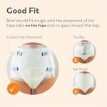 Tranquility ATN Adult Disposable Briefs with All-Through-The-Night Protection, M (32"-44") - 48 ct (Pack of 4) by Principle Business Enterprises/Incontinence