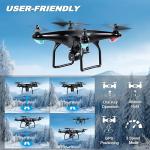 Cheerwing U88S GPS Drone with 4K Camera for Adults, 5G WiFi FPV Drone with Auto Return, Follow Me, Waypoint Fly, Voice Control by Udirc