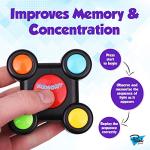 Point Games Memory Run - Electronic Memory Handheld Game with Lights - Competitive Maze Challenge Gameplay -Cognitive Developmental Brain Teaser Puzzle Toy - Kids Ages 6+ from Point Games
