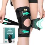 BraceAbility J Patella Knee Brace - Lateral Patellar Stabilizer with Medial and J-Lat Support Straps for Dislocation, Subluxation, Patellofemoral Pain, Left or Right Kneecap Tracking (XL) by BraceAbility
