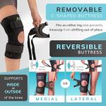 BraceAbility J Patella Knee Brace - Lateral Patellar Stabilizer with Medial and J-Lat Support Straps for Dislocation, Subluxation, Patellofemoral Pain, Left or Right Kneecap Tracking (XL) by BraceAbility