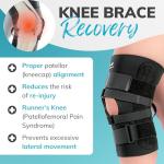 BraceAbility J Patella Knee Brace - Lateral Patellar Stabilizer with Medial and J-Lat Support Straps for Dislocation, Subluxation, Patellofemoral Pain, Left or Right Kneecap Tracking (XL) by BraceAbility