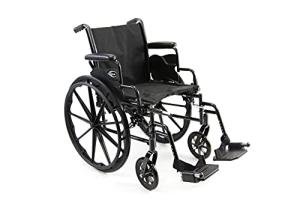 Karman 30 lb Lightweight Wheelchair Flip Back Armrest, Black from Karman Healthcare