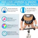 Potty Time: The Original Potty Watch | Water Resistant | Toilet Training Aid, Set Automatic Timers with Music for Gentle Reminders, Plays Songs & Flashing Lights, (Women & U.S. Owned), Blue (Blue) by Potty Time