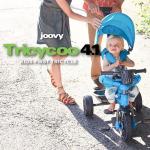 Joovy Tricycoo 4.1 Kid's Tricycle, Push Tricycle, Toddler Trike, Blue by Joovy