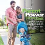 Joovy Tricycoo 4.1 Kid's Tricycle, Push Tricycle, Toddler Trike, Blue by Joovy