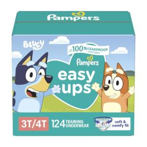 Pampers Easy Ups Training Pants Boys and Girls, 3T-4T (Size 5), 124 Count by Procter & Gamble