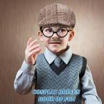 6 Pieces Old Man Kids Costume Kit Grandpa Accessories for 100th Day of School Kids Party Cosplay (Coffee Beret) from Skylety