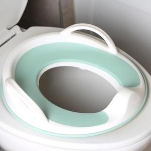 Potty Training Seat for Boys and Girls With Handles, Fits Round & Oval Toilets, Non-Slip with Splash Guard, Includes Free Storage Hook - Jool Baby from Jool Baby Products