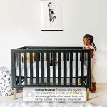 Delta Children Hendrix 4-in-1 Convertible Crib, Greenguard Gold Certified, Midnight Grey/Bronze by Delta Children