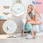 Toilet Seat Covers Disposable - 20 Pack - Waterproof, Ideal for Kids and Adults â Extra Large, Individually Wrapped for Travel, Toddlers Potty Training in Public Restrooms (Waves, 20) by Relyo