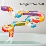 Duck Slide Bath Toys for Kids Ages 4-8, Wall Track Building Set 3+ Year Old, Fun DIY Kit Bathtub Time Birthday Gift for Toddler Boys & Girls (34 PCS) from Aprilwolf creations