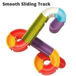 Duck Slide Bath Toys for Kids Ages 4-8, Wall Track Building Set 3+ Year Old, Fun DIY Kit Bathtub Time Birthday Gift for Toddler Boys & Girls (34 PCS) from Aprilwolf creations