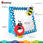 Sassy Tummy Time Floor Mirror | Developmental Baby Toy | Newborn Essential for Tummy Time | Great Shower Gift from Sassy Baby, Inc.